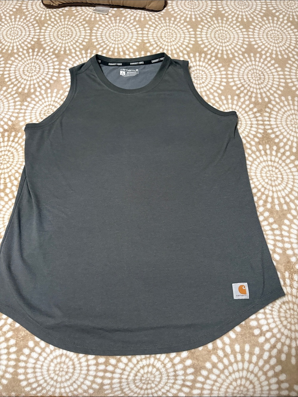 Carhartt Women's Charcoal Gray Sleeveless Tank Top